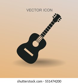 ilustración vectorial de icono de guitarra