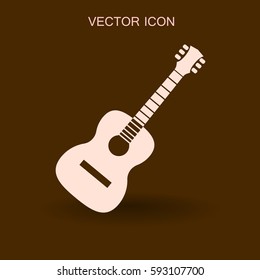 guitar icon vector illustration