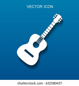 guitar icon vector illustration