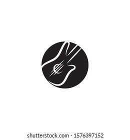 Guitar icon Vector Illustration design Logo template