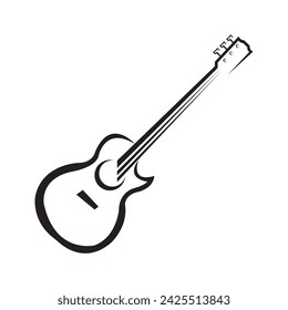 guitar icon vector illustration design template