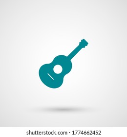 guitar icon. Vector illustration EPS 10.