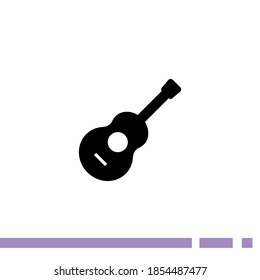 guitar icon. Vector illustration EPS 10.