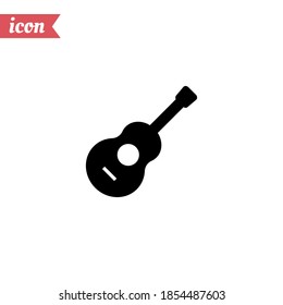 guitar icon. Vector illustration EPS 10.