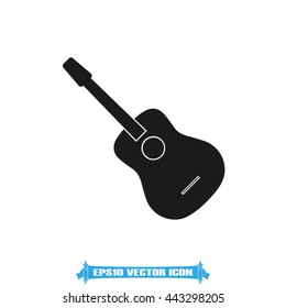 guitar icon vector illustration EPS 10