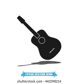 guitar icon vector illustration EPS 10