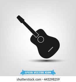 guitar icon vector illustration EPS 10