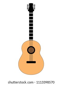  guitar icon vector illustration - instrument music sign