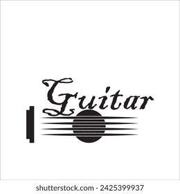 ICONO DE GUITARRA ILUSTRACIÓN VECTORIAL DISEÑO DE SÍMBOLOS