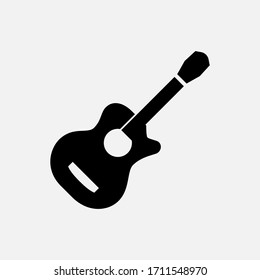 Guitar icon vector illustration template