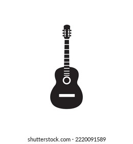 guitar icon vector ilustration logo design