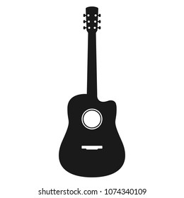 guitar icon. vector isolated