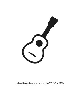 guitar icon vector logo template