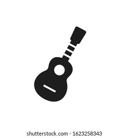 guitar icon vector logo template 