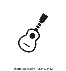 guitar icon vector logo template 