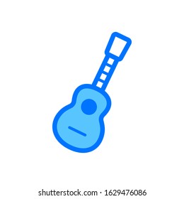 guitar icon vector logo template 