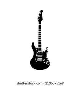 Vector de iconos de guitarra. señal de música. ilustración vectorial