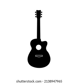 Vector de iconos de guitarra. señal de música. ilustración vectorial