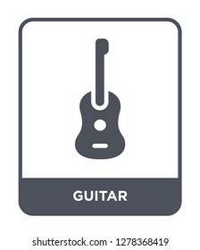 guitar icon vector on white background, guitar trendy filled icons from Brazilia collection, guitar vector illustration