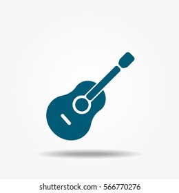 Guitar icon, vector signs