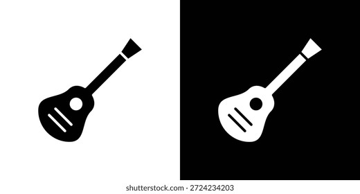 Icono de guitarra. Plantilla de Vector. Concepto Icon diseño plano.