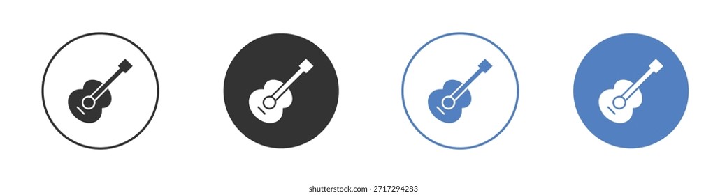 Guitar icon for web design. pixel perfect flat icons