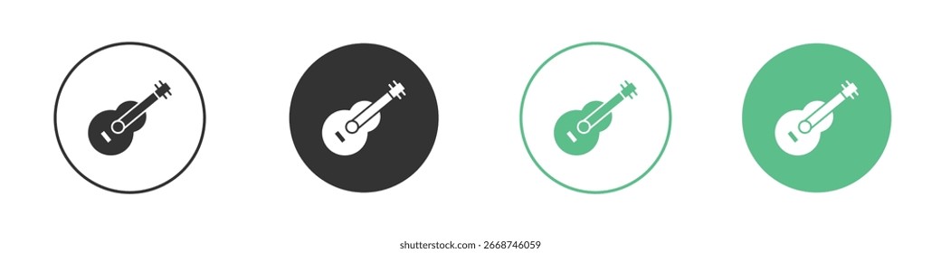 Guitar icon for your website or app. eps10