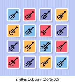 Guitar icons