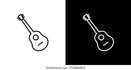 Ícones de guitarra design gráfico símbolos vetoriais. ícone Eps10.