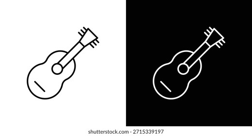 Modelo de vetor de ícones de guitarra, EPS 10 para design
