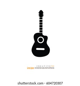 guitar icon.vector illustration.