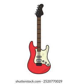 Guitar Illustration Colored - 01