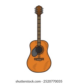 Guitar Illustration Colored - 10