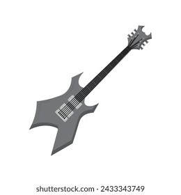 Guitar illustration icon flat design style design isolated white background.