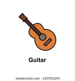 Guitar, instrument icon. Element of Cinco de Mayo color icon. Premium quality graphic design icon. Signs and symbols collection icon for websites, web design, mobile app