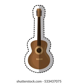 guitar instrument isolated icon