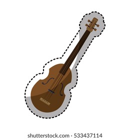 guitar instrument isolated icon