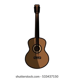 guitar instrument isolated icon