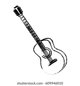 guitar instrument isolated icon