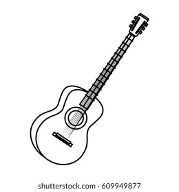 guitar instrument isolated icon