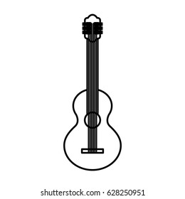 guitar instrument isolated icon