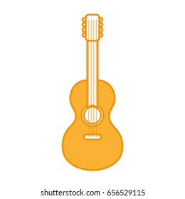 guitar instrument isolated icon