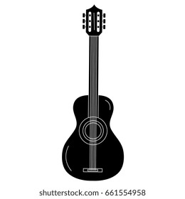 guitar instrument isolated icon