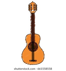 guitar instrument isolated icon