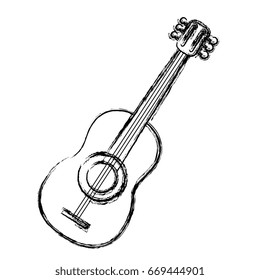 guitar instrument isolated icon