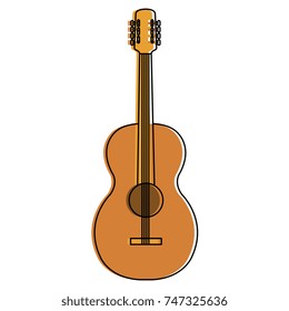 guitar instrument isolated icon