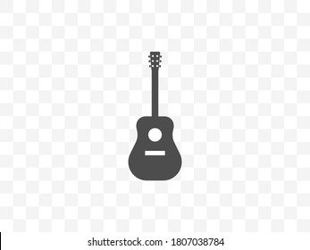 Guitar, instrument, music icon. Vector illustration, flat design.
