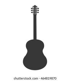guitar instrument music sound icon. Isolated and flat illustration. Vector graphic