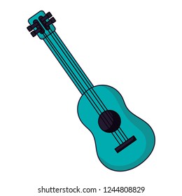 guitar instrument on white background