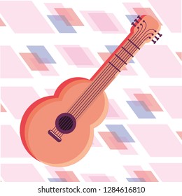 guitar isolated icon